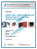 Gasket Tape – Silicone Sponge and Silicone Foam for Long Term Sealing Performance